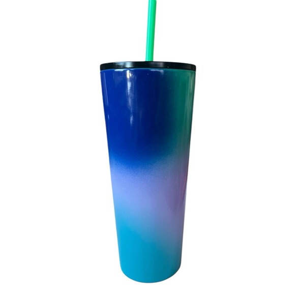Starbucks Tumbler 24 oz Pink Green Blue Purple Stainless Steel READ - Picture 1 of 5